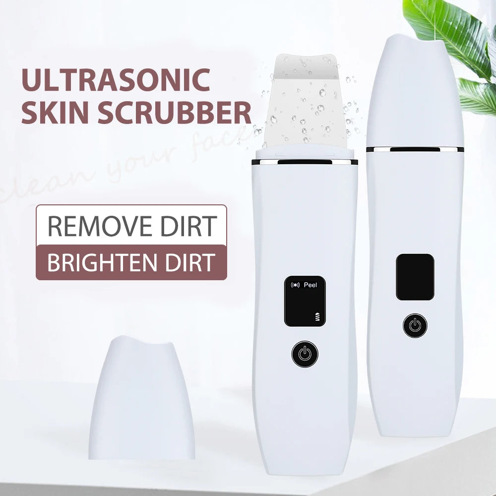 Ultrasonic Skin Scrubber Deep Face Cleaning & Blackhead Remover