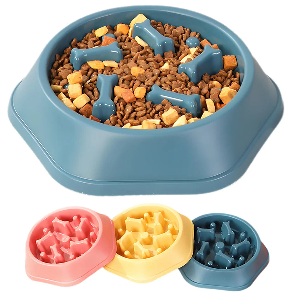 Anti-Choke Slow Feeder Bowl for Small & Medium Dogs