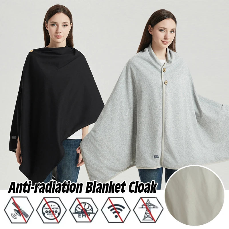 50% Silver Fiber Anti-Radiation Blanket EMF Shielding Shawl