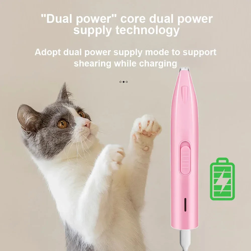 Electric Dog & Cat Hair Trimmer Professional Pet Grooming Clippers