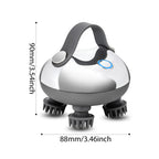 Electric Scalp Massager 8 Silicone Heads, 3 Modes for Hair Growth & Stress Relief