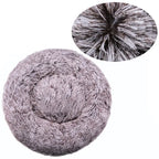 Round Plush Pet Bed – Soft Cozy Dog & Cat Bed for Small to Large Pets