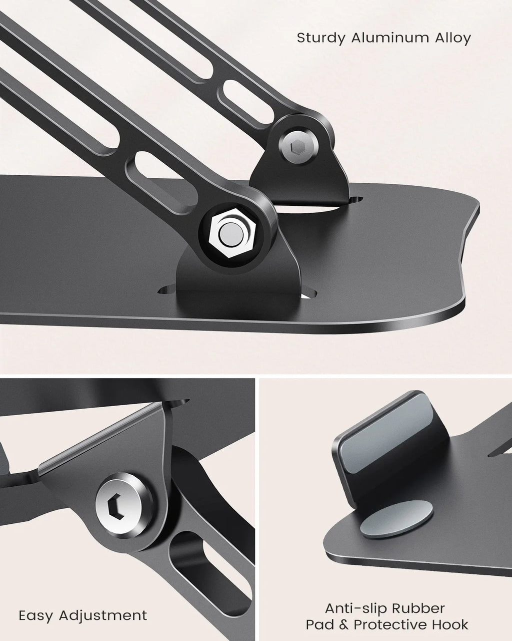 ST01 Portable Aluminum Laptop Stand for 11–16-inch Devices