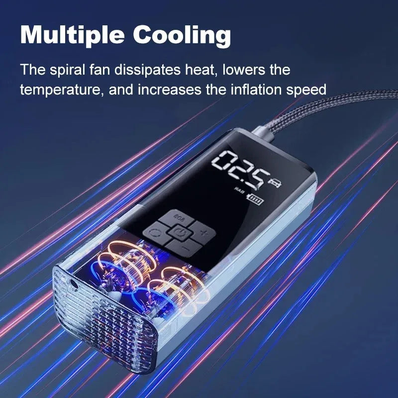 Portable Tire Inflator - Rechargeable Electric Inflator For Car Bicycle