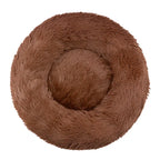 Round Plush Pet Bed – Soft Cozy Dog & Cat Bed for Small to Large Pets