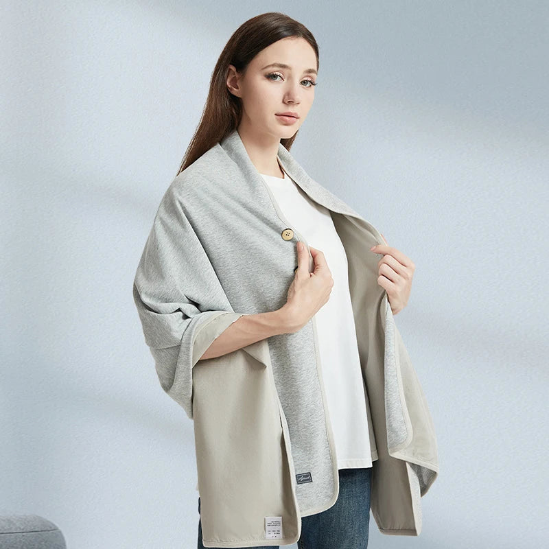 50% Silver Fiber Anti-Radiation Blanket EMF Shielding Shawl