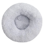 Round Plush Pet Bed – Soft Cozy Dog & Cat Bed for Small to Large Pets