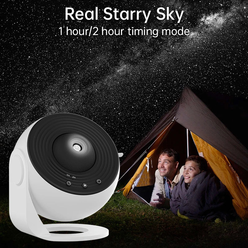 Galaxy Star Projector 360° Rotating Night Light for Kids & Bedroom