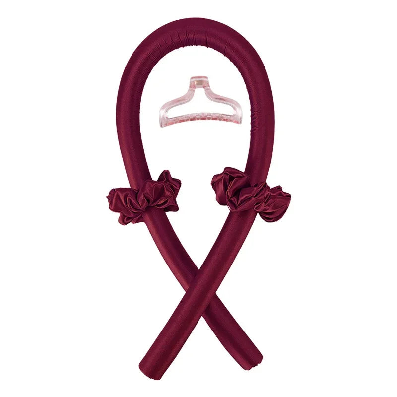 Heatless Silk Hair Curlers Soft Headband Ribbon Rollers