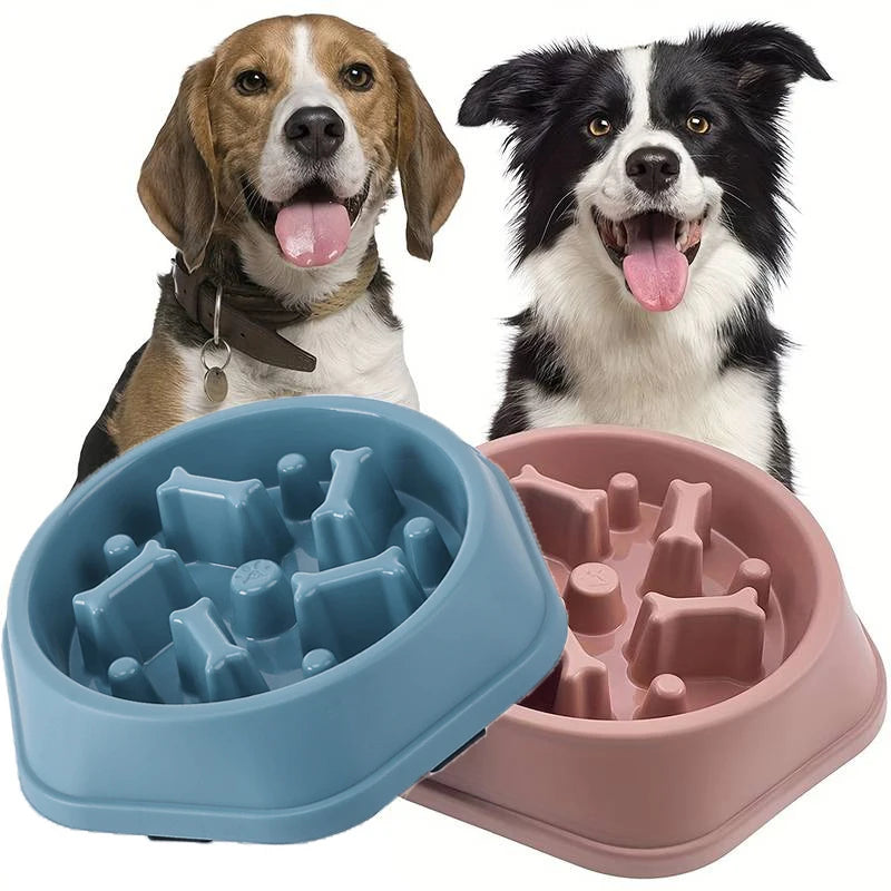 Anti-Choke Slow Feeder Bowl for Small & Medium Dogs