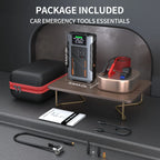 Portable Car Jump Starter With Air Compressor, 3000A Peak(7.5L Gas, 6.5L Diesel)