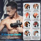 BOOSTER Electric Massage Gun 7.4V Smart Fascia Gun for Muscle Relaxation & Fitness