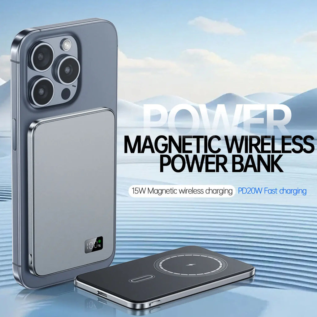 MagSafe Magnetic Wireless Fast Charging Portable Battery For iPhone Samsung