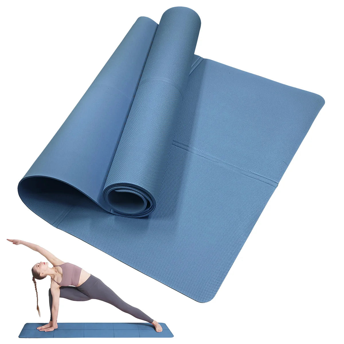 4mm EVA Yoga Mat Anti-Slip Fitness & Pilates Exercise Mat