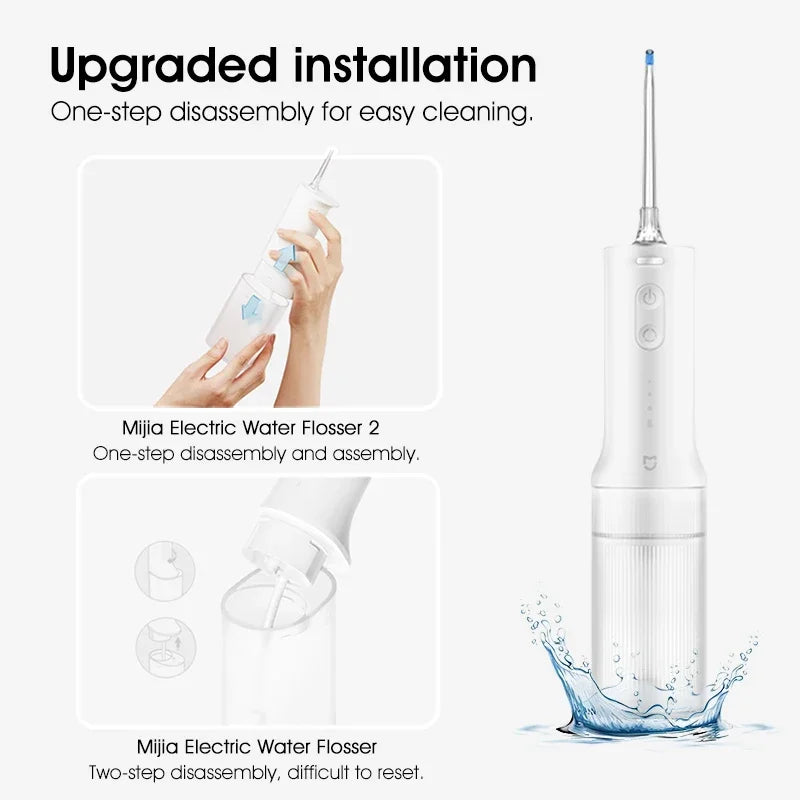 2025 XIAOMI MIJIA Portable Oral Irrigator - Dental Teeth Whitening Flosser