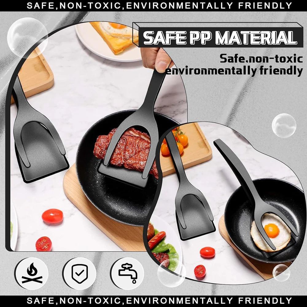 2-in-1 Grip & Flip Spatula  Non-Stick Egg, Pancake, Fish & Omelette Turner