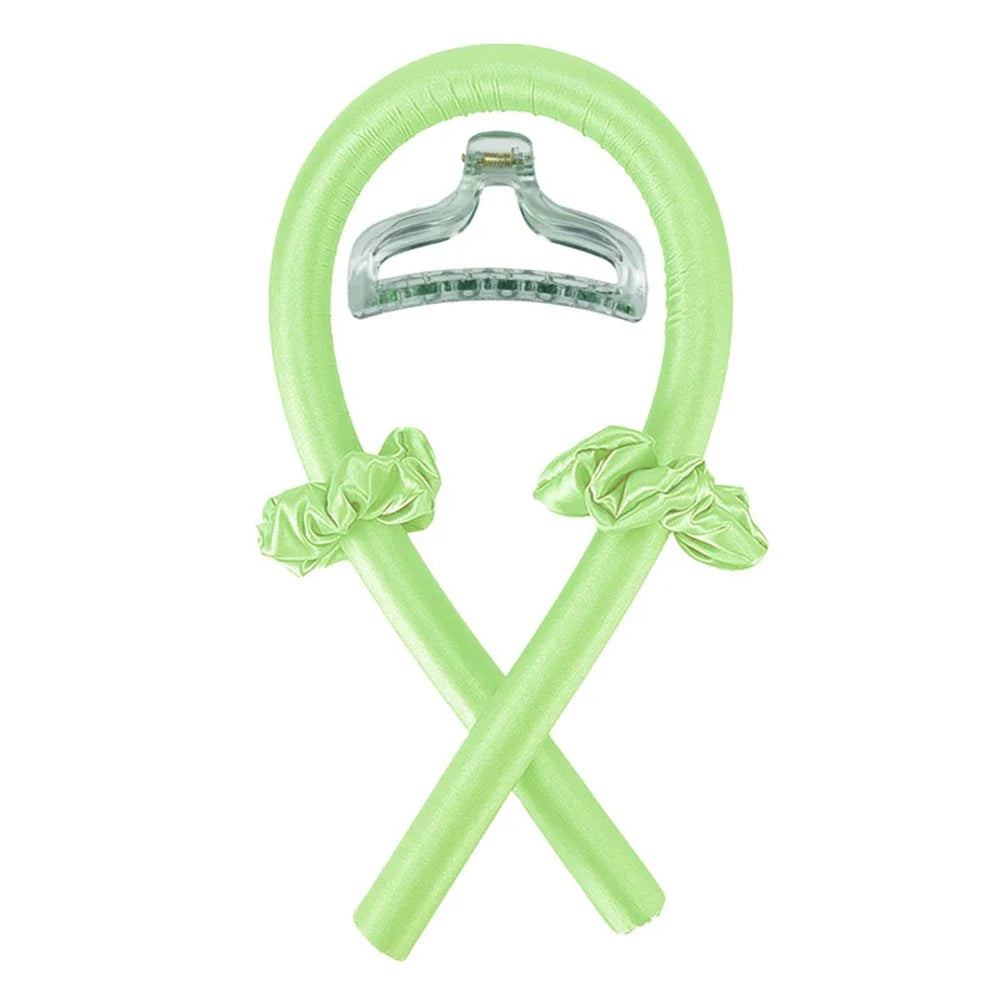 Heatless Silk Hair Curlers Soft Headband Ribbon Rollers