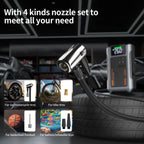 Portable Car Jump Starter With Air Compressor, 3000A Peak(7.5L Gas, 6.5L Diesel)