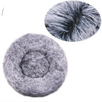 Round Plush Pet Bed – Soft Cozy Dog & Cat Bed for Small to Large Pets