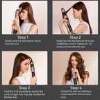 Hot Curl Brush Interchangeable Heated Curling & Straightening Iron