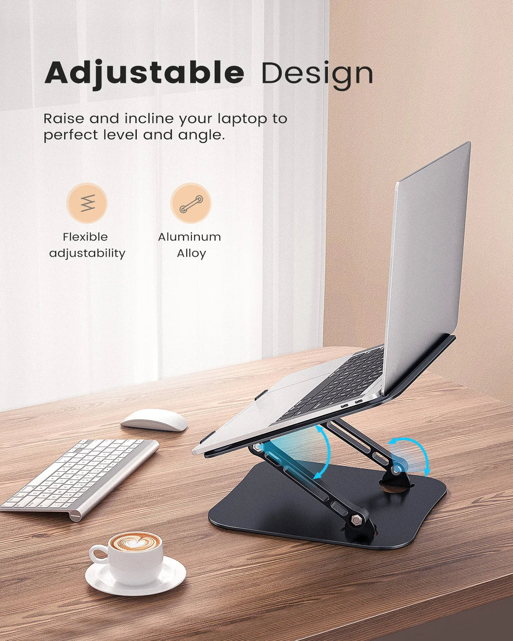 ST01 Portable Aluminum Laptop Stand for 11–16-inch Devices