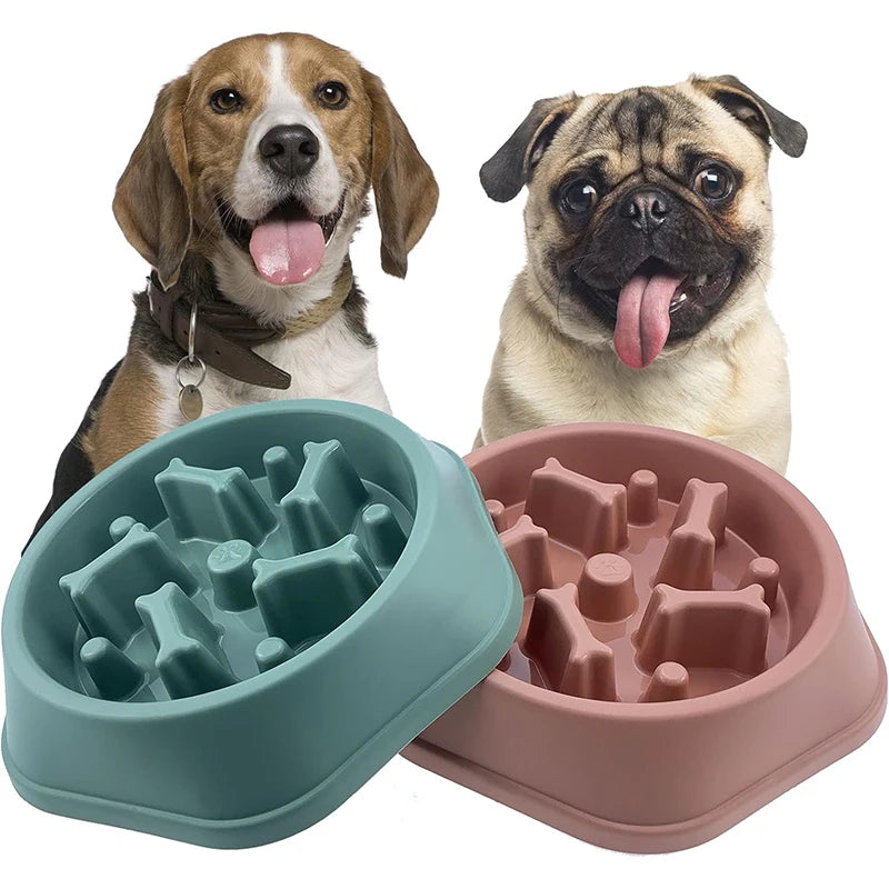 Anti-Choke Slow Feeder Bowl for Small & Medium Dogs