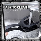 2-in-1 Grip & Flip Spatula  Non-Stick Egg, Pancake, Fish & Omelette Turner