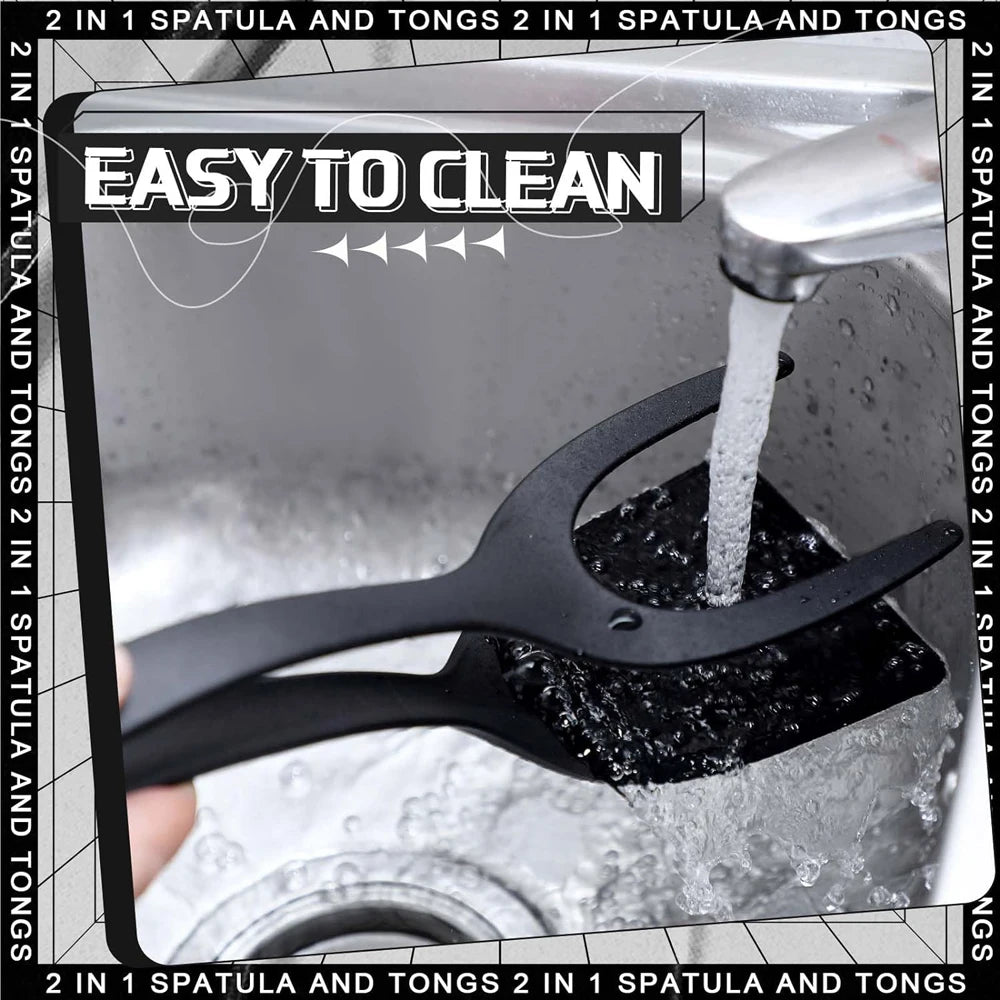 2-in-1 Grip & Flip Spatula  Non-Stick Egg, Pancake, Fish & Omelette Turner